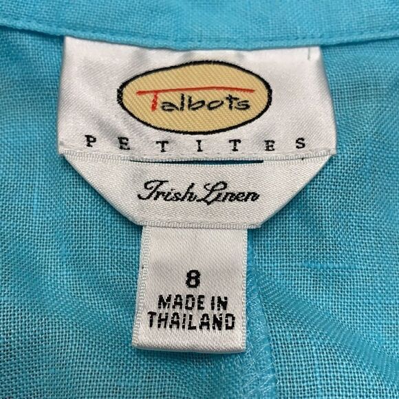 Womens Talbots Fresh Linen Thin‎ Blazer Jacket - Picture 3 of 6